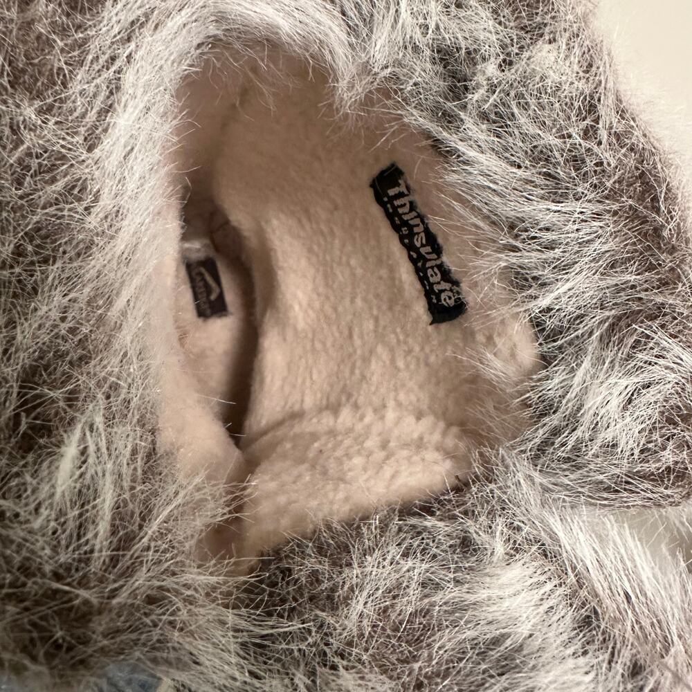 Polar Edge Thinsulate Suede Leather Faux Fur Boots Winter Womens Sz 7 Gorpcore - Picture 15 of 16